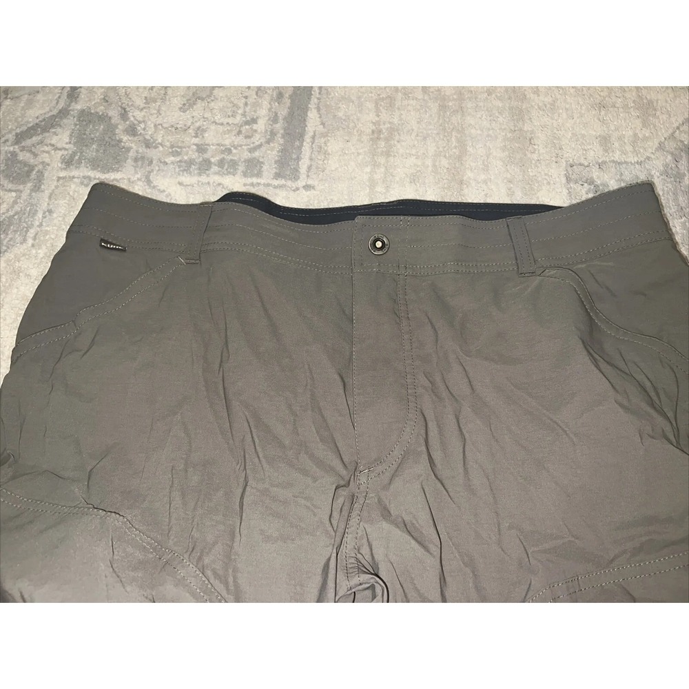 Kuhl Shorts Mens Sz 40 Brown Chino Bermuda Outdoors Hiking Pockets Nylon Stretch - Picture 2 of 6